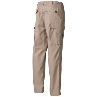 MFH taktické nohavice US Combat BDU so spevneným sedom a kolenami, khaki