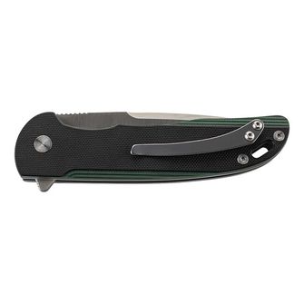Herbertz Einhandmesser jednoručný vreckový nôž 9 cm, čierno-zelená, G10