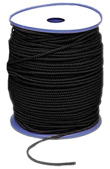 BasicNature Polypropylénové lano 3 mm, 200 m čierne