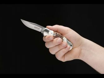 Böker Manufaktur Solingen Scout Stag vreckový nôž 8 cm, paroh