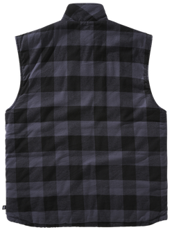Brandit Lumber vesta, čierna/sivá