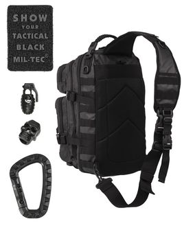 Mil-Tec Jednopopruhový batoh LG taktický, čierny