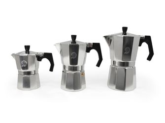 Origin Outdoors Espresso kávovar na 9 šálok, nerezový