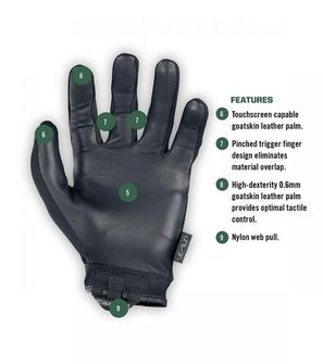 Mechanix Breacher Nomex® taktické rukavice, čierne
