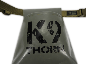 K9 Thorn vrecko na pamlsky otvorené, s opaskom, olivové