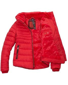 Marikoo Amber dámska zimná bunda s kapucňou, červená