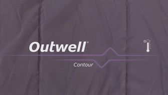 Outwell Spacák Contour ľavý, dark purple
