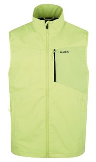 HUSKY pánska softshell vesta Salien M, svetlá zelená