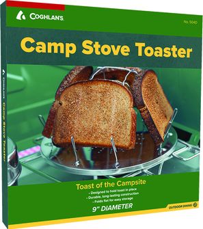 Coghlans Camp Stove Toaster Skladací hriankovač pre benzínové, parafínové a plynové sporáky