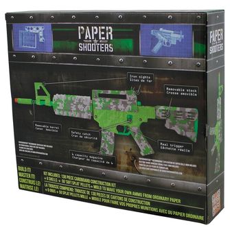 PAPER SHOOTERS Skladacia súprava zbrane Paper Shooters Green Spit