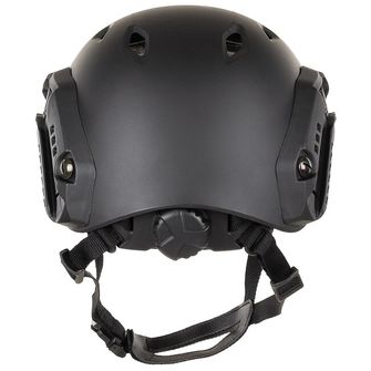 MFH US helma FAST-paratroopers, ABS-plast, čierna