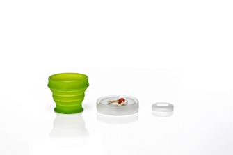 humangear GoCup skladací, hygienický a baliteľný cestovný pohár &#039; 118 ml zelená