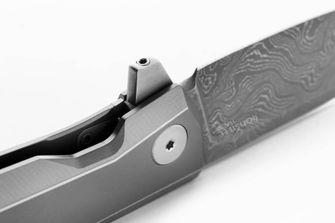 Lionsteel Luxusný vreckový nôž s rukoväťou z masívneho titánu MYTO MT01D GY
