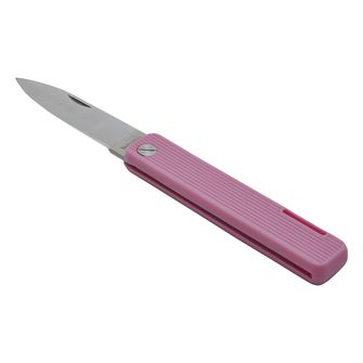 Baladeo ECO354 Papagayo vreckový nôž, čepeľ 7,5 cm, oceľ 420, rukoväť TPE ružová