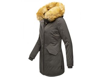 Marikoo Karmaa dámska zimná bunda s kapucňou, antracit