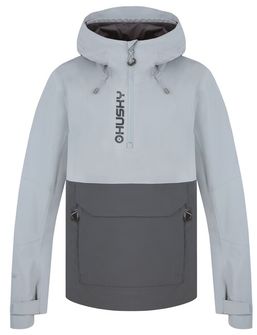 HUSKY pánska outdoorová bunda Nabbi M, svetlá sivá/tmavá sivá