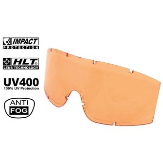 MFH Náhradné šošovky pre taktické okuliare KHS, oranžové