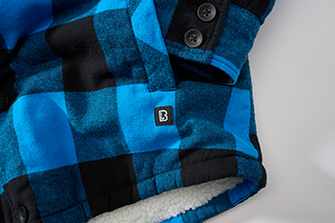 Brandit Lumber bunda s kapucňou, čierna/modrá