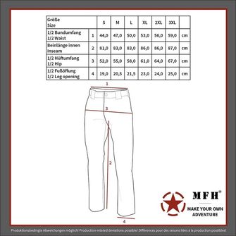MFH Professional Taktické nohavice Storm Rip Stop, čierna