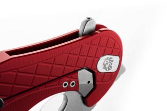 Lionsteel Nôž typu KARAMBIT vyvinutý v spolupráci s Emerson Design. L.E. ONE 1 A RS Red/stone washed
