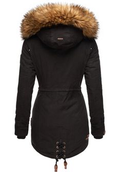 Marikoo LA VIVA PRINCESS Dámska zimná bunda s kapucňou, black