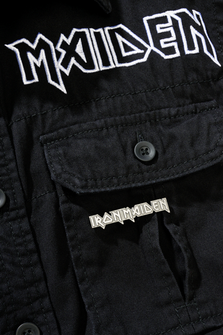 Brandit Iron Maiden Vintage košeľa s dlhými rukávmi Eddy, čierna