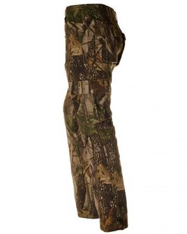 Loshan Sidney pánske zateplené nohavice vzor Real tree hnedé