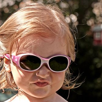 ActiveSol Kids Girl Detské polarizačné slnečné okuliare motýľ
