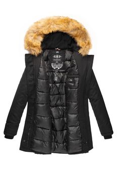 Marikoo Karmaa dámska zimná bunda s kapucňou, čierna