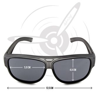 ActiveSol El Aviador Fitover-Detské polarizačné slnečné okuliare sivé