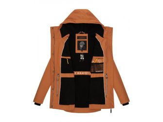 Marikoo BABETAA PRINCESS dámska prechodná bunda s kapucňou, rusty cinnamon
