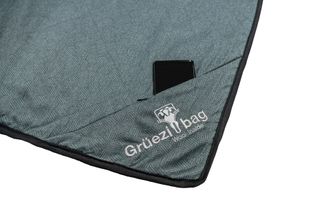 Grüezi-Bag Wellhealth Vlnená deka Grüezi sivomodrá deluxe