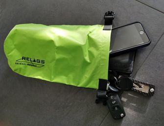 BasicNature 210T Ľahký vodotesný batoh 2 l svetlozelená