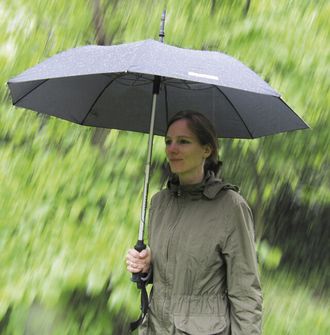 EuroSchirm Komperdell Kombinovaná Trekingová palica s dáždnikom, čierna