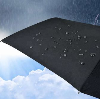 Origin Outdoors Wind-Trek Vetruvzdorný kompaktný dáždnik s tyčami zo sklených vlákien a teflónovou vrstvou L čierny