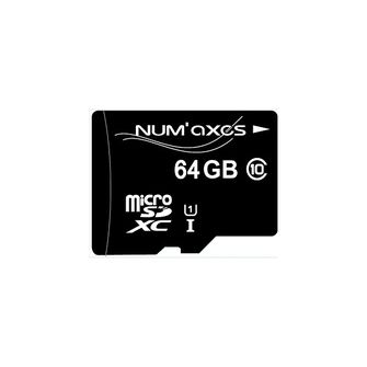 NUM´AXES 64GB Micro SDHC pamäťová karta Class 10 s adaptérom