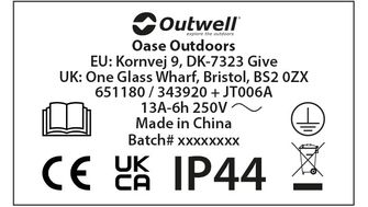 Outwell Konverzná zástrčka Opus 0.3 Mtr. - UK