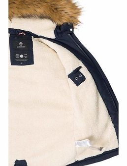Marikoo Akira dámska zimná bunda s kapucňou, tmavomodrá