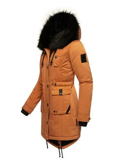 Navahoo LULUNA PRINCESS dámska zimná bunda s kapucňou, rusty cinamon