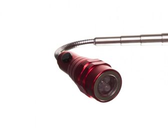 Remy LED teleskopické svietidlo s magnetom červené 17cm
