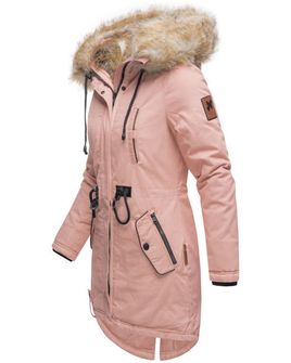 Navahoo Bombii dámska zimná bunda s kožušinou, ružová