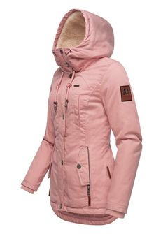 Marikoo BIKOO Dámska zimná bunda s kapucňou, powder rose