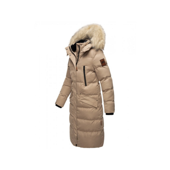 Marikoo dámska zimná bunda s kapucňou Schneesternchen, taupe
