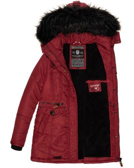 Navahoo SCHATZCHEN Dámska zimná bunda s kapucňou, plum red