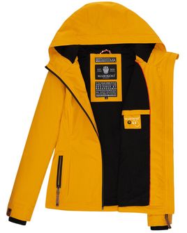 Marikoo dámska prechodná bunda s kapucňou BROMBEERE, žltá