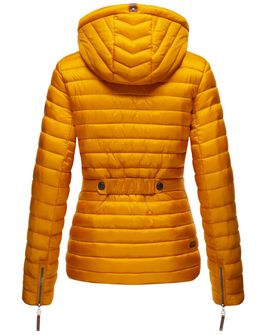 Marikoo ANIYAA Dámska prechodná bunda s kapucňou, žltá