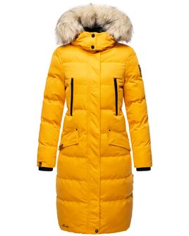 Marikoo dámska zimná bunda s kapucňou Schneesternchen, žltá