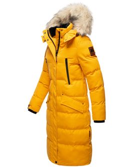 Marikoo dámska zimná bunda s kapucňou Schneesternchen, žltá