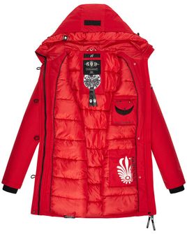 Navahoo dámska zimná bunda s kapucňou Freezestoorm, červená