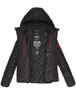 Navahoo KEY COLOR Dámska zimná bunda s kapucňou, čierna